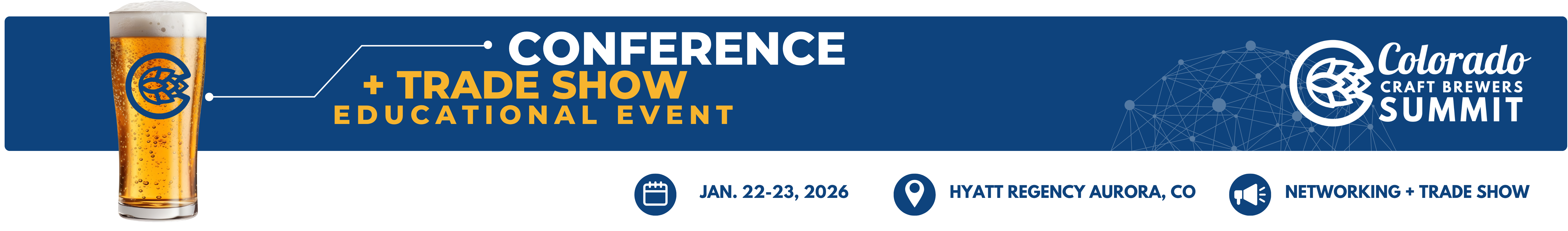 Colorado Craft Brewers Summit January 22-23, 2026 at the Hyatt Aurora, Colorado