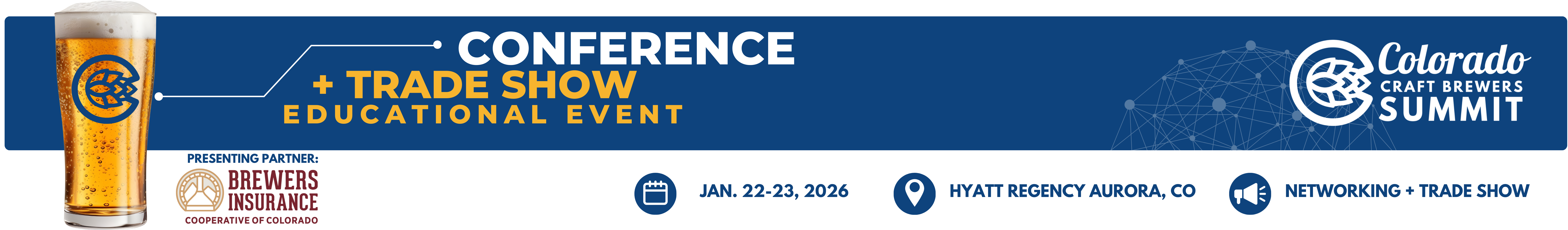 Colorado Craft Brewers Summit January 22-23, 2026 at the Hyatt Aurora, Colorado
