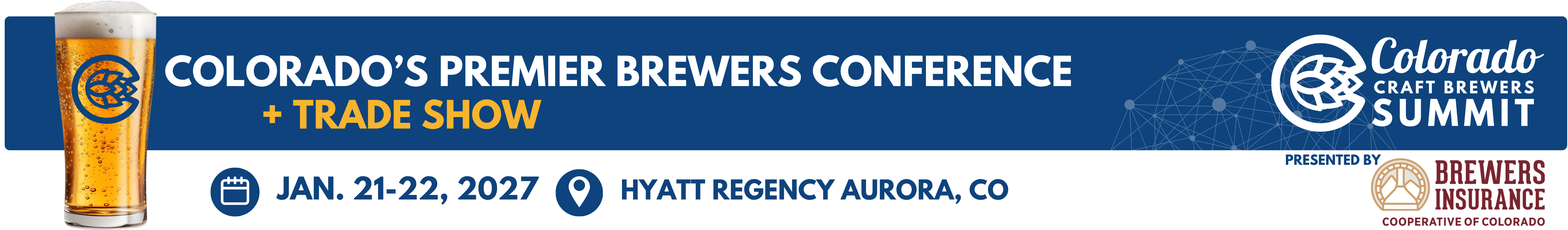 Colorado Craft Brewers Summit Logo presented by Brewers Insurance CoOp of Colorado - Jan. 21-22, 2027