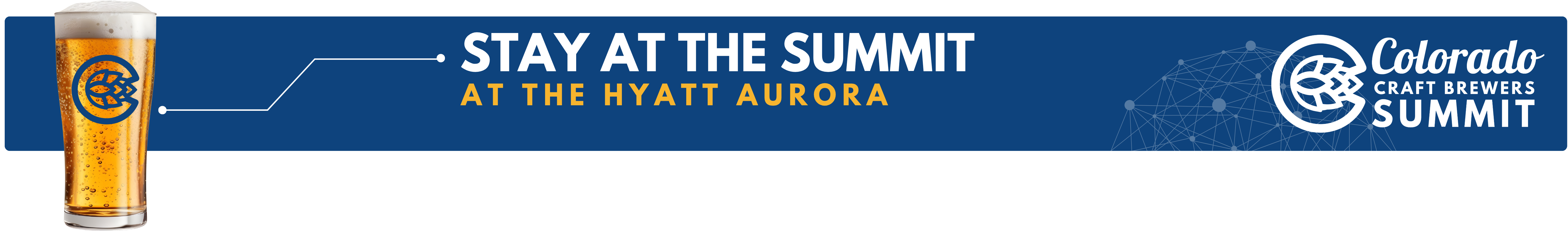 Stay at the Summit, at the Hyatt Aurora with event logo